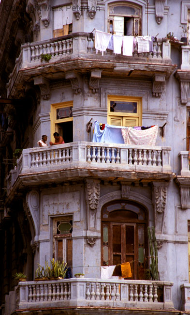 Two women on the balcony