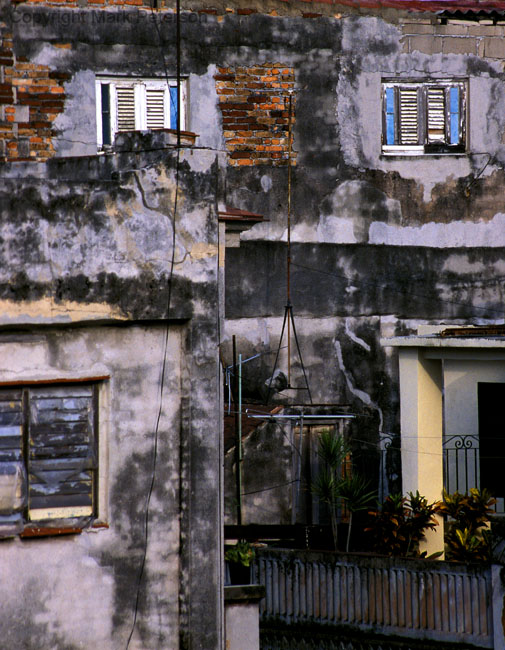 Wall from the hotel terrace