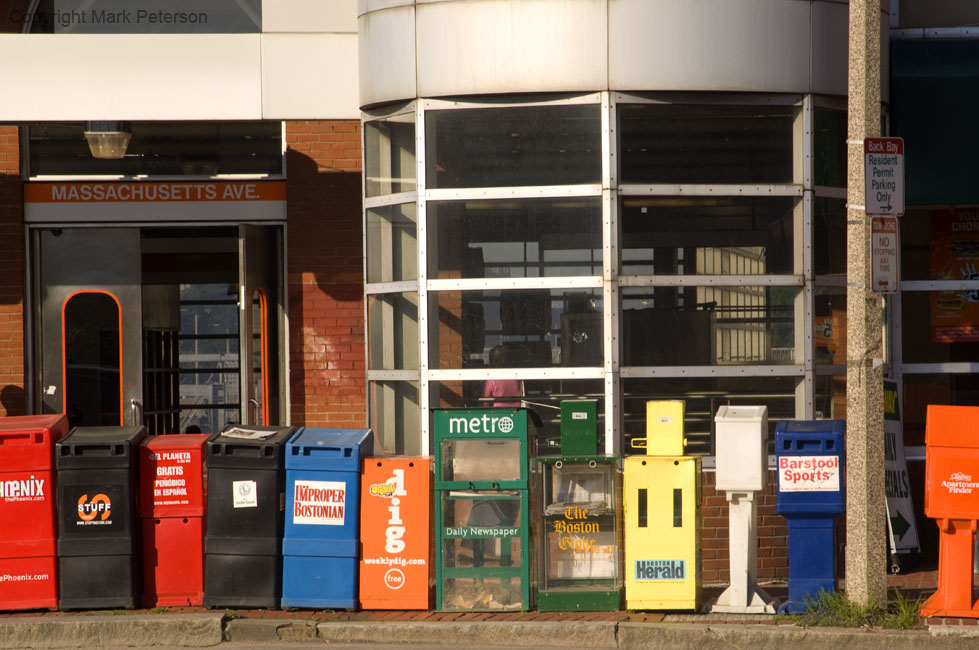 Newspaper boxes